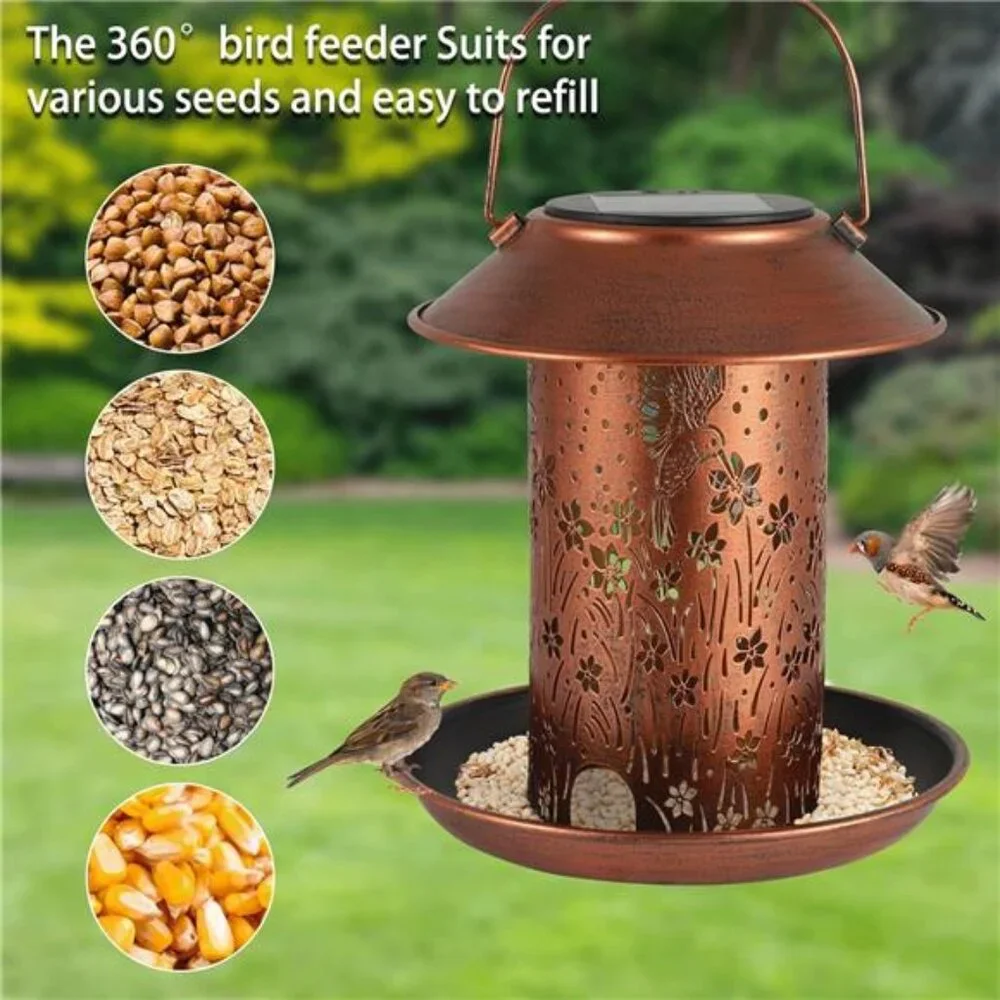 Bird Feeders for Outdoors Hummingbird Solar Lanterns Outdoor Waterproof Hanging